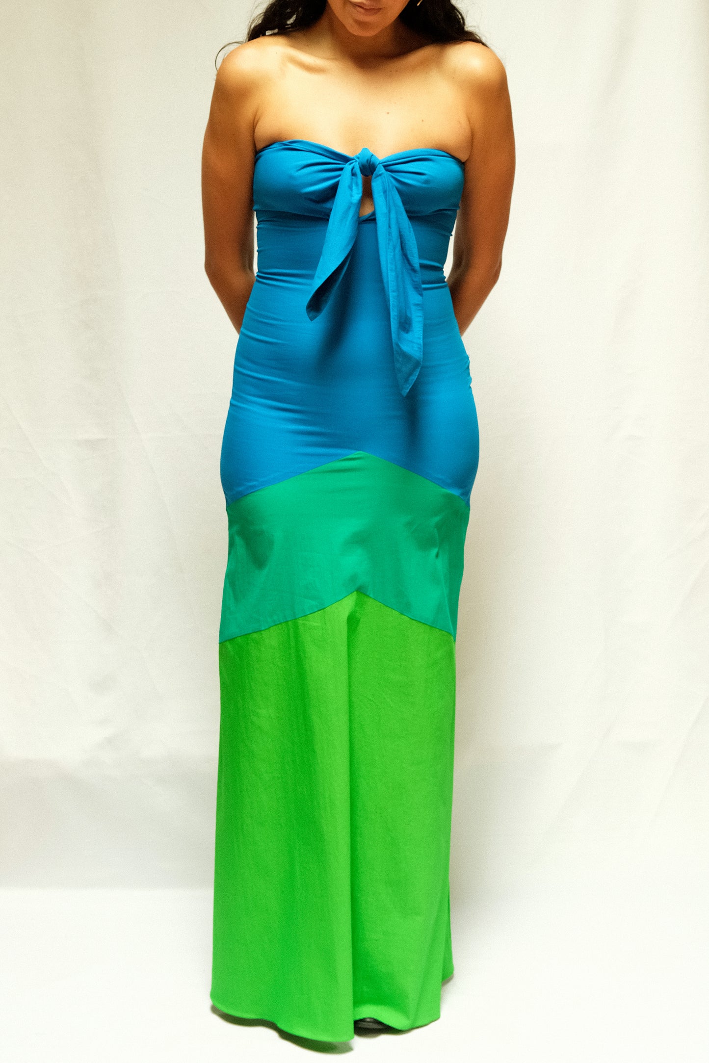 VESTIDO MAXI AZUL