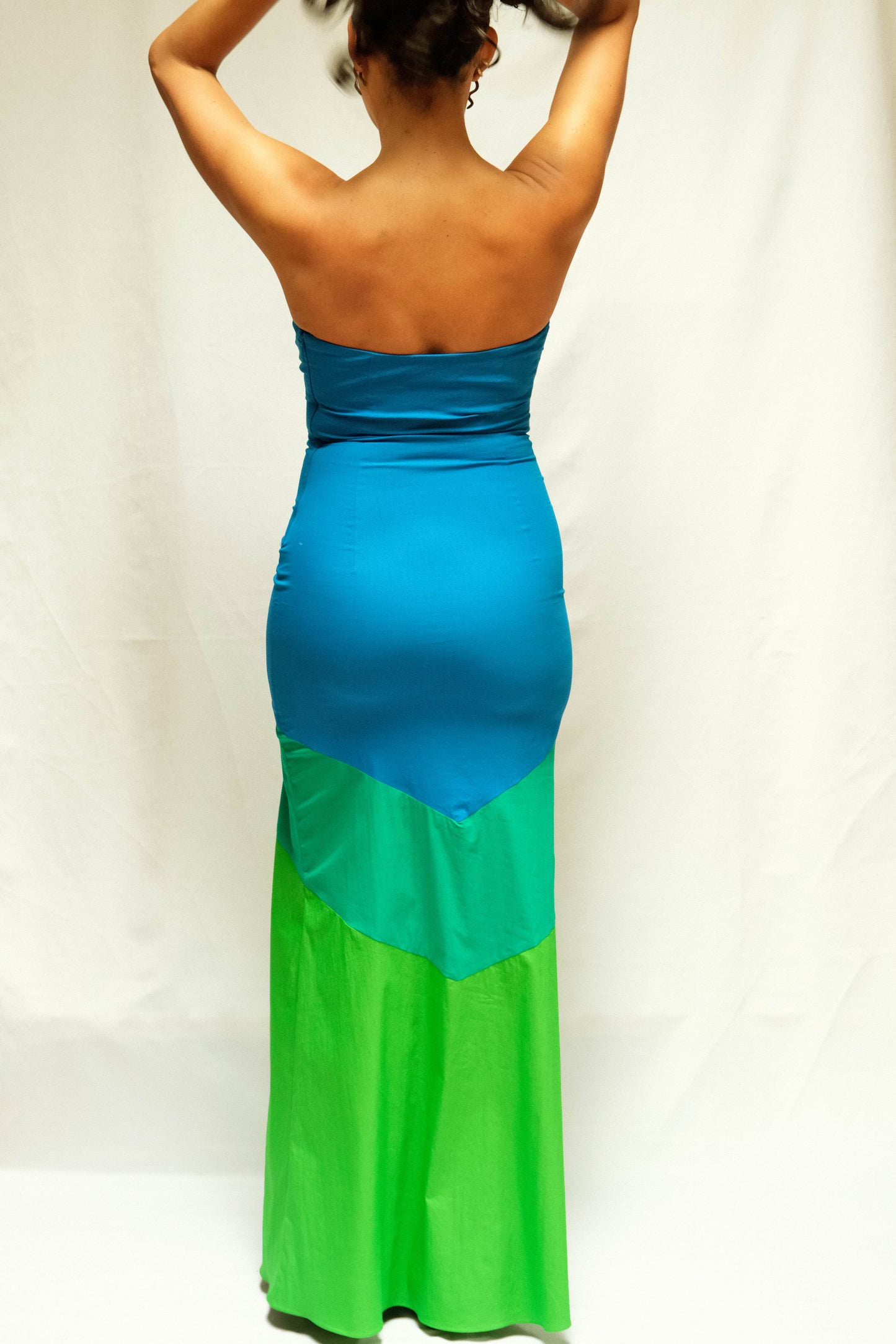 VESTIDO MAXI AZUL