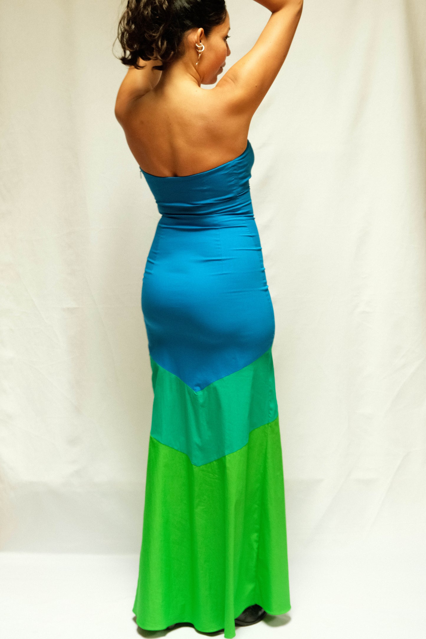VESTIDO MAXI AZUL